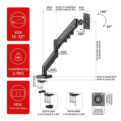 Monitor stand CX04-01B-F