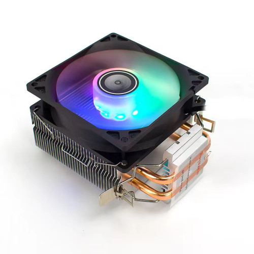 JS200 CPU Air Cooler 2 pipes | 9cm RGB Fan | Metal Bracket | 170W TDP | Supports X79/X99 2011 Platform | Hydraulic Bearing