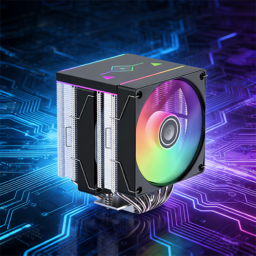 J21 Offset Design Dual-Tower with ARGB 6 Heat-pipes Cooler CPU AIR COOLER